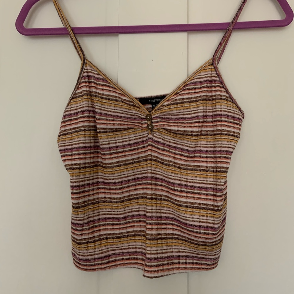 Cropped Striped Tank